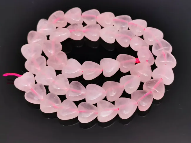 Sirag cuart roz inima 10mm