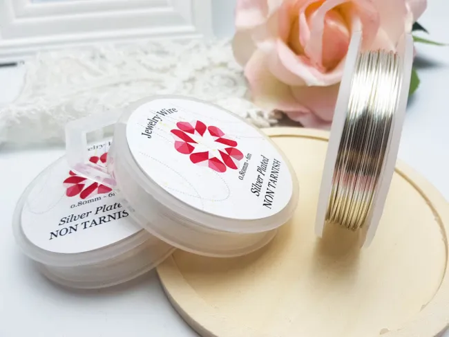 Sarma non tarnish 0.8mm placata cu argint (6m)