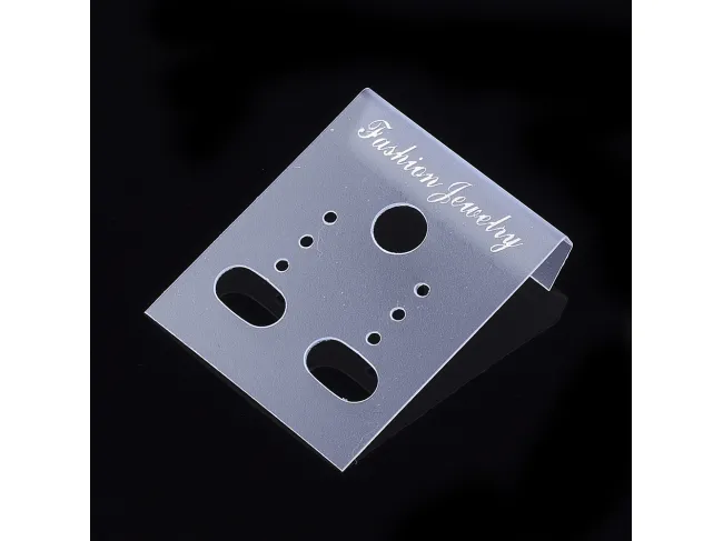 Etichete plastic expunere cercei 37x30mm (10buc)