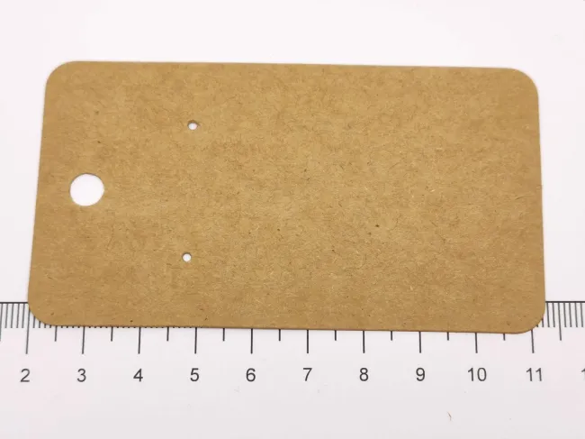 Cartonas expunere cercei 9x5cm natur (10buc)