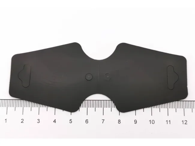 Cartonas suport bratari si coliere negru cauciucat 108x44x0.2mm (10buc)