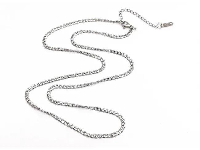 Lant otel inoxidabil 304 cu inchizatoare si prelungitor, lungime 54cm
