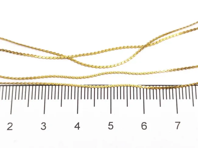 Lant otel inoxidabil 304 auriu placat IP cu inchizatoare 45cm