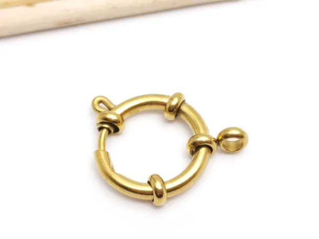 Inchizatoare otel inoxidabil 304 auriu rotunda 22x18x4mm