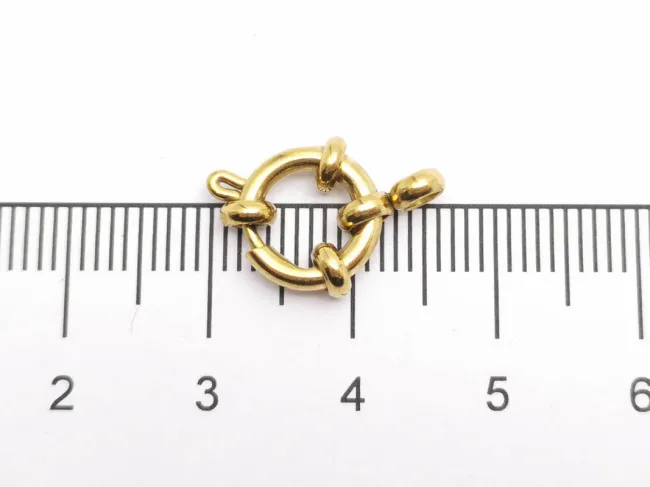 Inchizatoare otel inoxidabil 304 auriu rotunda 12x10x4mm