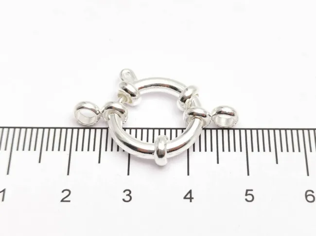 Inchizatoare otel inoxidabil 304 rotunda 20x16x4mm argintiu deschis