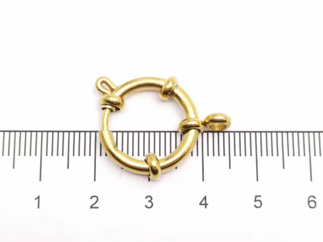 Inchizatoare otel inoxidabil 304 auriu rotunda 22x18x4mm