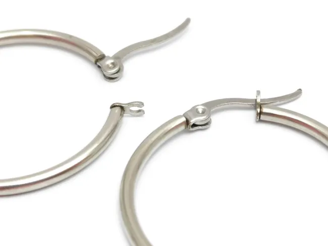 Tortite cercei otel inoxidabil 304 hoop 38x34mm (2buc)