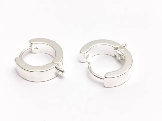 Tortite cercei otel inoxidabil 201 argintiu deschis hoop 15x13x4mm