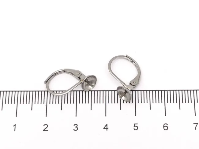 Tortite cercei otel inoxidabil 304 leverback cu pin 17.5x10x6mm