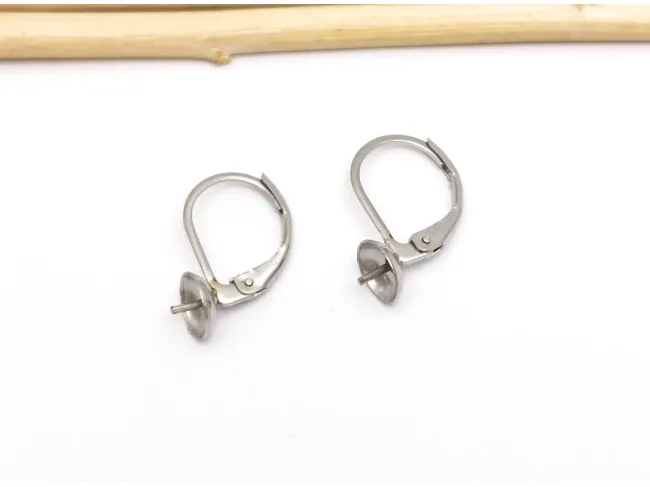 Tortite cercei otel inoxidabil 304 leverback cu pin 17.5x10x6mm