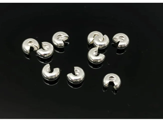 Acoperitor de crimp Argint 925 - 4x3mm (1buc)