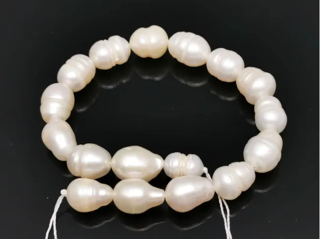 Sirag scurt perle de cultură 10~8x7~8mm