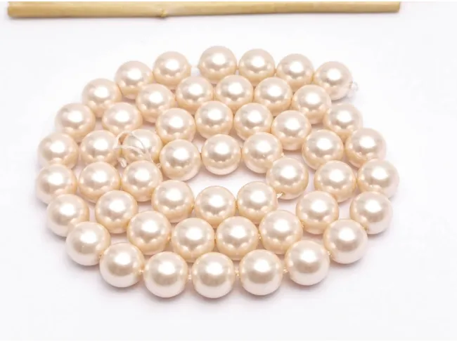 Sirag Perle tip mallorca 8mm roz pudra