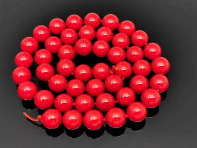 Sirag Perle tip mallorca 8mm rosu opac