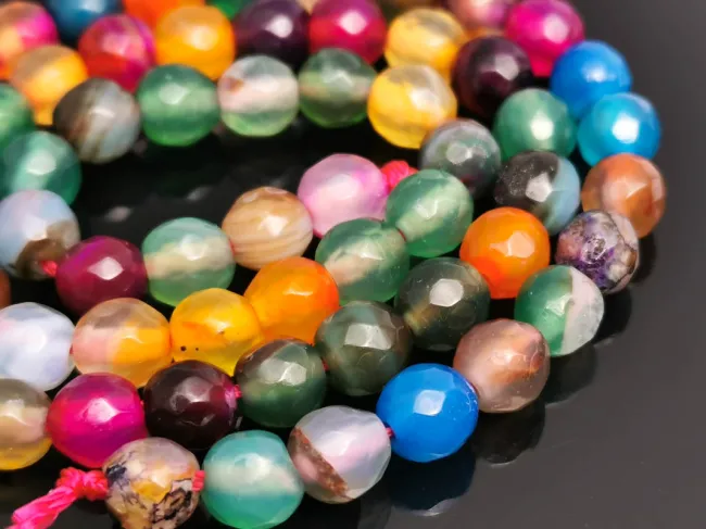 Sirag agate fatetat 6mm multicolor