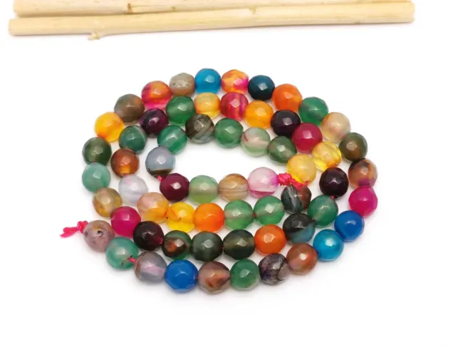 Sirag agate fatetat 6mm multicolor