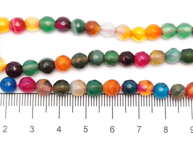 Sirag agate fatetat 6mm multicolor
