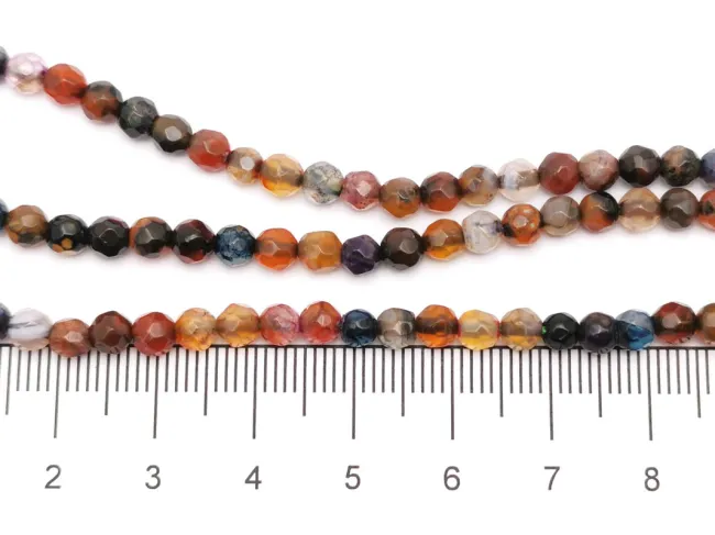 Sirag agate fatetat 4mm multicolor