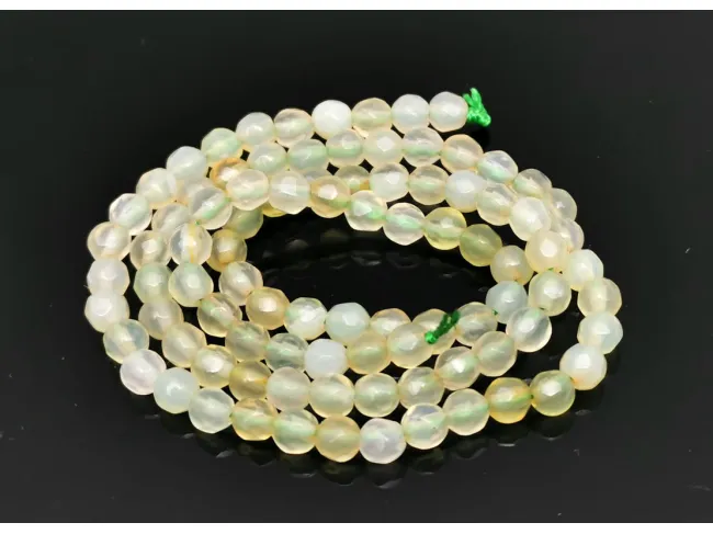 Sirag agate fatetat 4mm verde pal