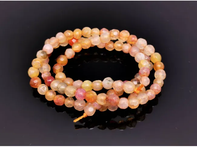 Sirag agate fatetat 4mm roz punch