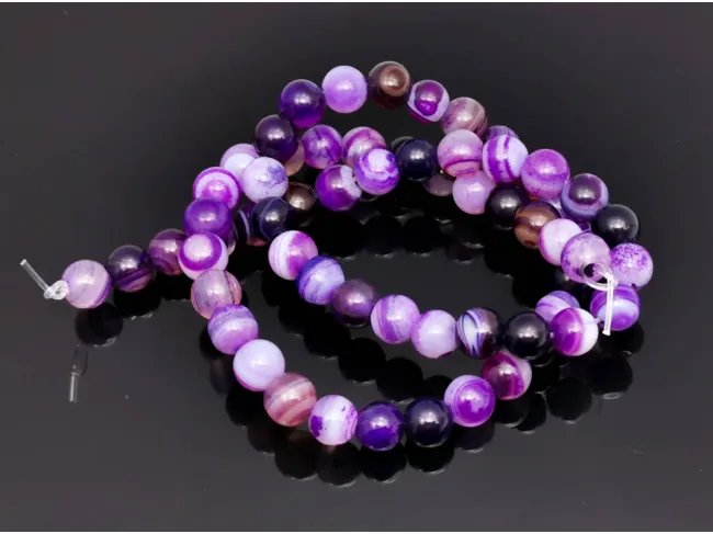 Sirag agate striped 6mm mov