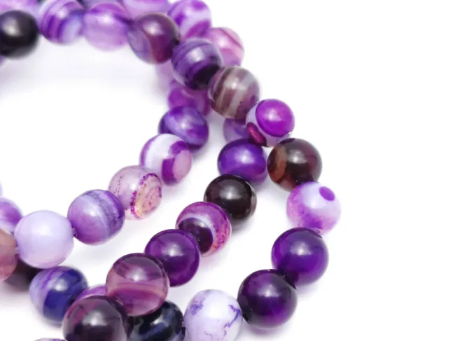 Sirag agate striped 6mm mov