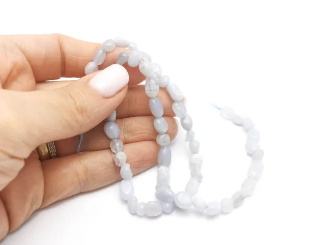 Sirag Calcedonie nugget 10~5x6~4mm