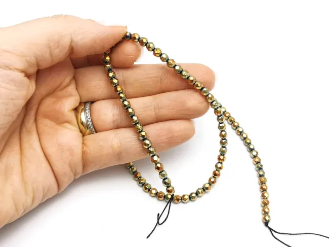 Sirag hematit fatetat 4mm rainbow