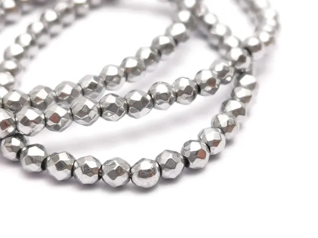 Sirag hematit fatetat 2mm argintiu deschis