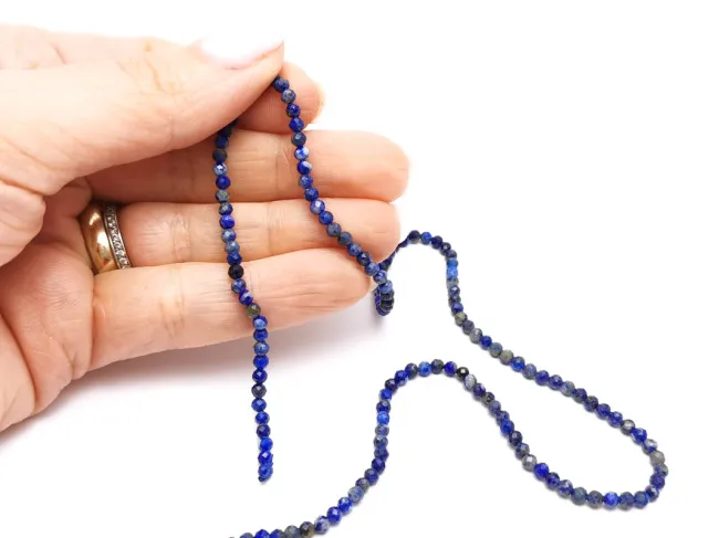 Sirag lapis lazuli microfatetat 2.5~3mm