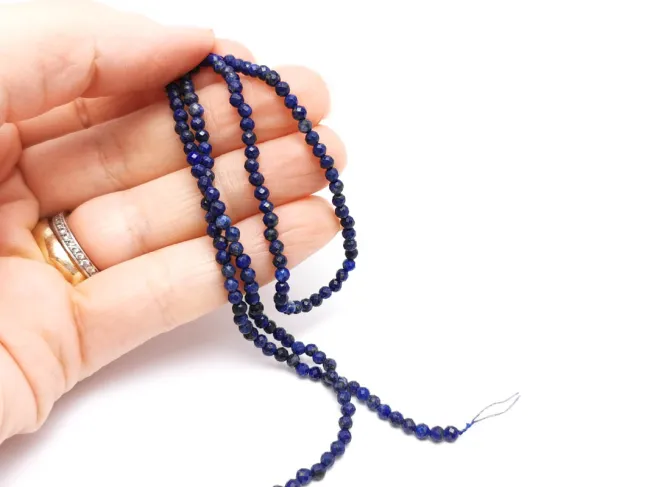Sirag lapis lazuli microfatetat 2.5~3mm
