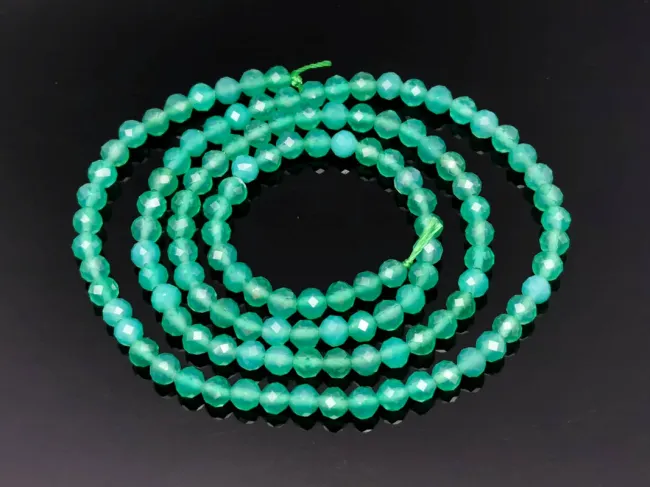 Sirag onix verde sfere microfatetate 3mm