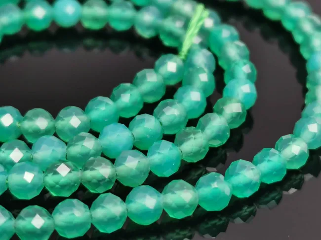 Sirag onix verde sfere microfatetate 3mm