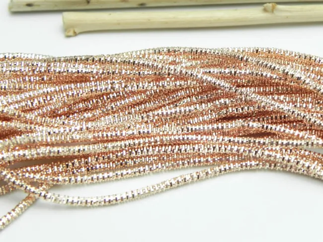 Sarma bouillon 1mm rose gold