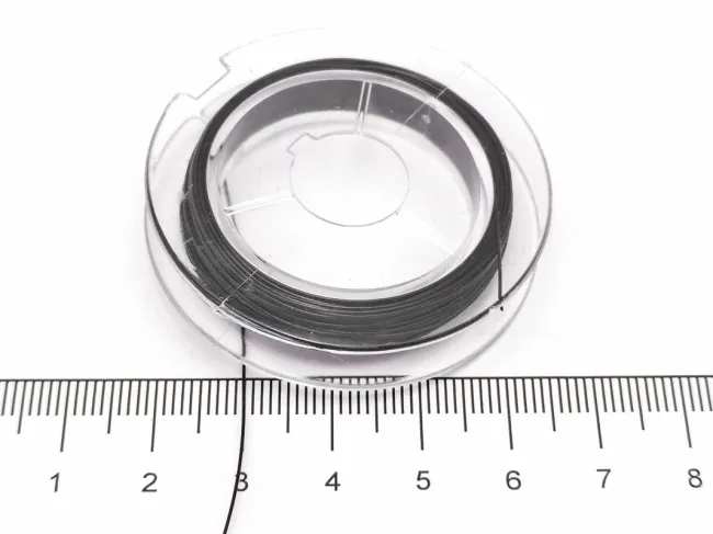 Sarma siliconata grosime 0.38mm negru (10m)