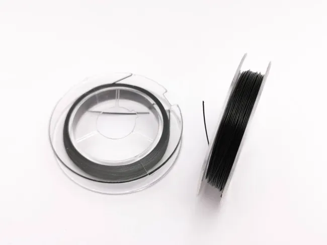 Sarma siliconata grosime 0.38mm negru (10m)