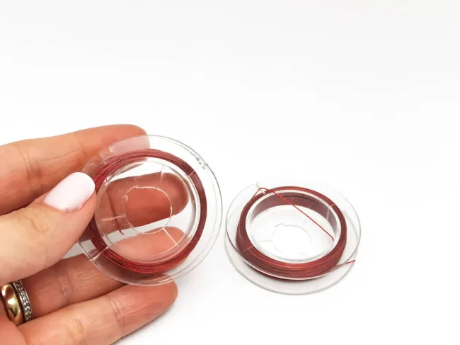 Sarma siliconata grosime 0.38mm rosu (10m)