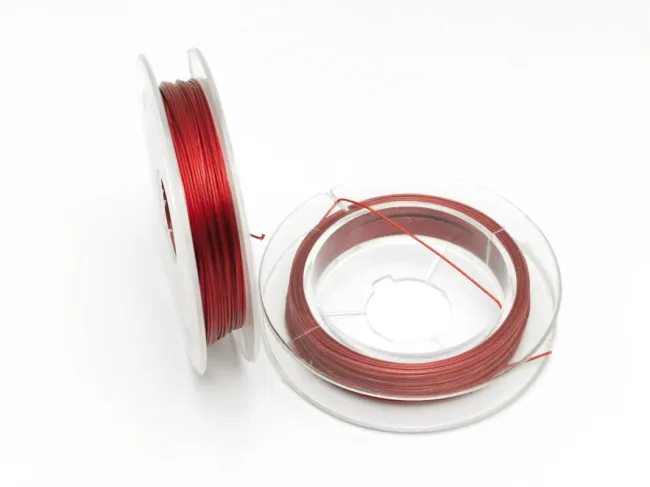 Sarma siliconata grosime 0.38mm rosu (10m)