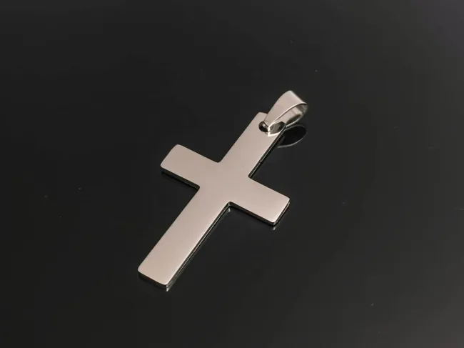 Charm otel inoxidabil 304 cruce 36.5x22x1mm