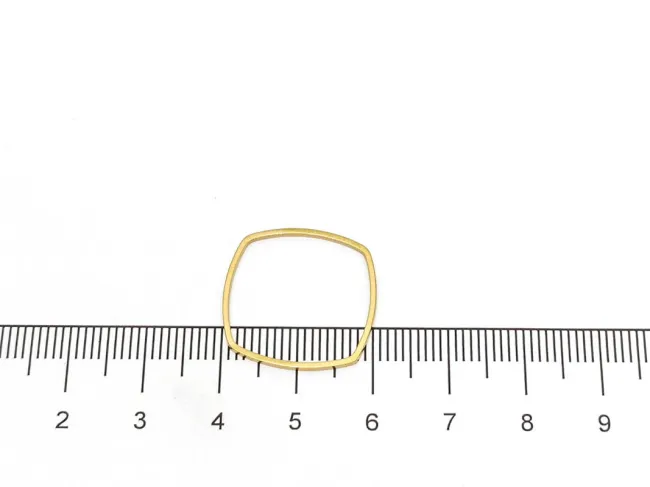 Link otel inoxidabil 201 auriu romb 20x20x1mm