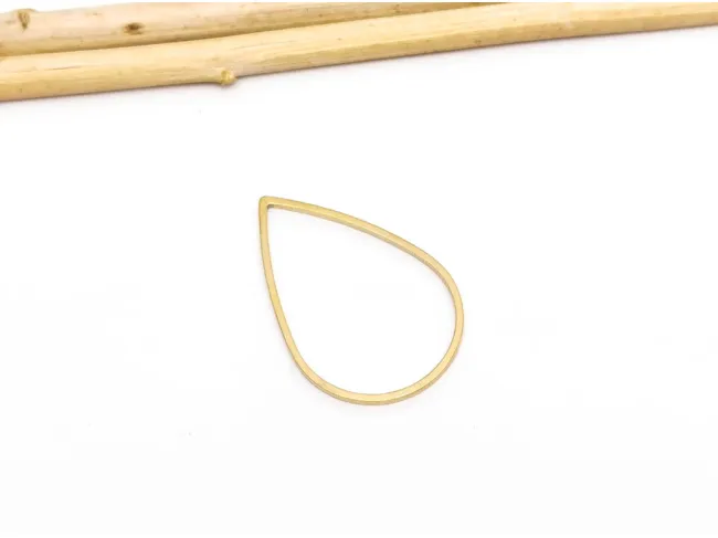 Link otel inoxidabil 201 auriu lacrima 25x17x1mm