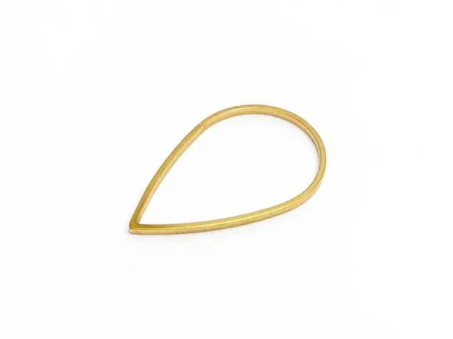 Link otel inoxidabil 201 auriu lacrima 25x17x1mm