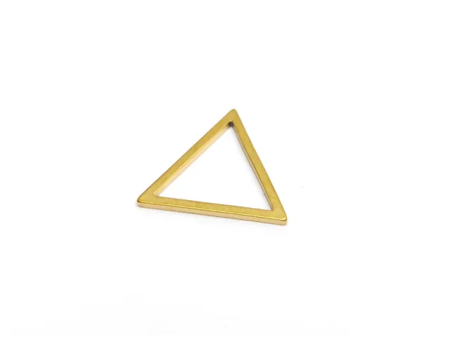 Link otel inoxidabil 201 auriu triunghi 13.5x12x1mm