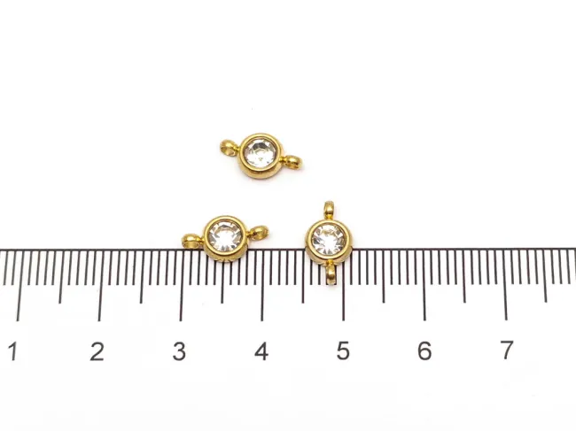 Link otel inoxidabil 201 auriu 10.5x6x3mm
