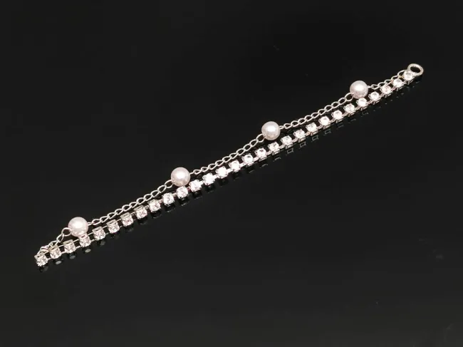 Charm cubic zirconia 92x5x4mm argintiu