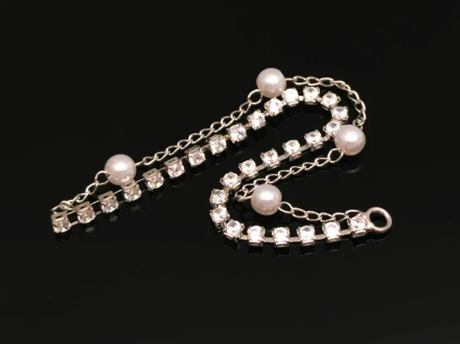 Charm cubic zirconia 92x5x4mm argintiu