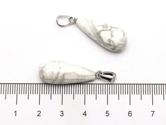 Pandantiv lacrima howlit 27x10mm
