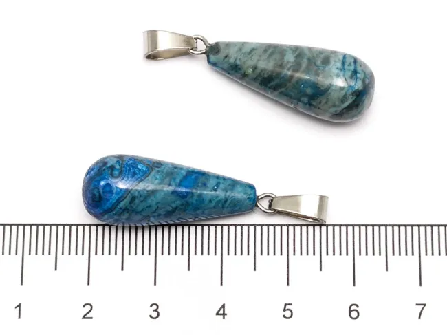 Pandantiv lacrima apatit 27x10mm