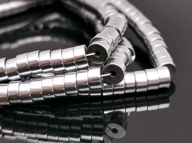 Sirag hematit rondele 4x2mm argintiu